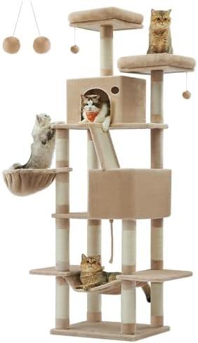 Découvrez 4 arbres à‌ chat incroyables : confort XXL & design à couper le souffle !