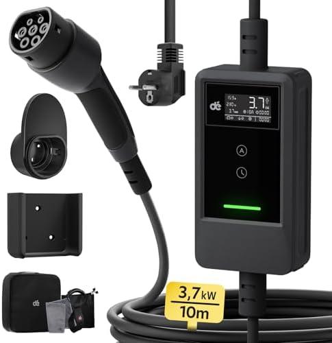 Découvrez les chargeurs EV ultimes : Type 2, 22kW, écran LCD portable !