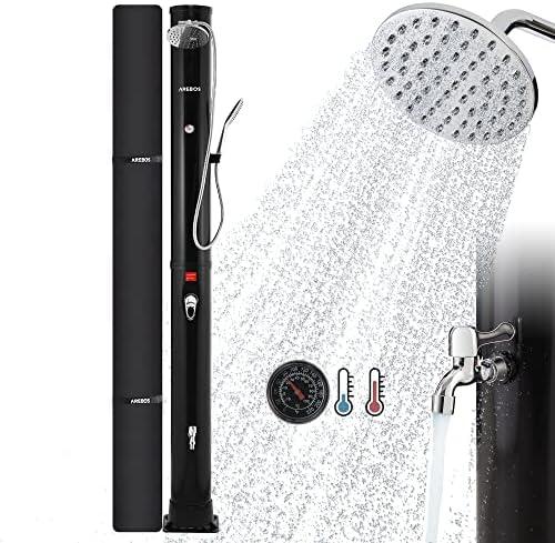 Découvrez les AREBOS Solar Shower : l'innovation ultime pour vos⁢ douches en plein air !