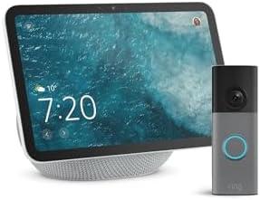 Découvrez les dernières générations de l'Amazon Echo Show 8 et de l'Echo Spot ‌avec les sonnettes‌ vidéo ⁣Ring pour ne plus jamais manquer une⁤ livraison !