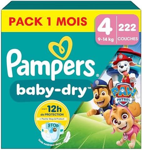 Ne manquez pas nos couches Pampers Premium Protection et Baby-Dry Paw Patrol – la protection ultime pour la peau de bébé !