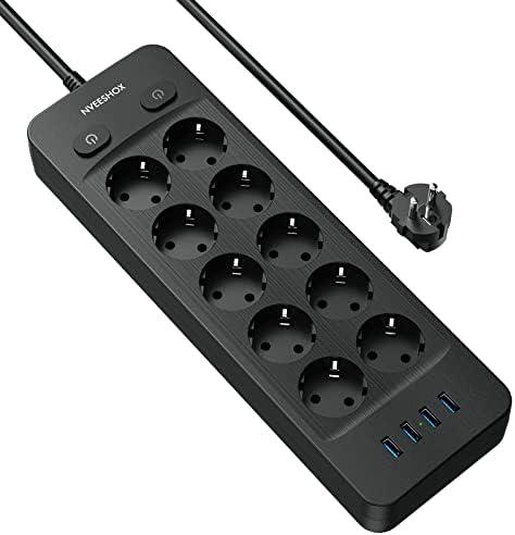 Découvrez les dernières innovations en matière de prises électriques pour votre bureau ou maison ! Ne manquez pas les power strips et table sockets nouvelle génération en version noire pour une touche de modernité dans votre espace de travail